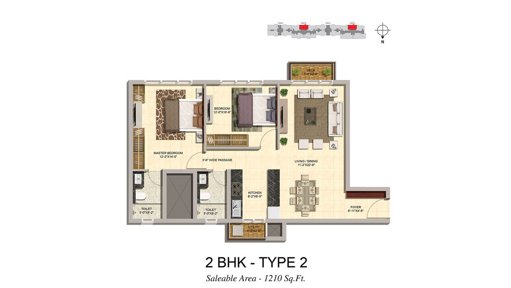 Floor Plan 2 BHK